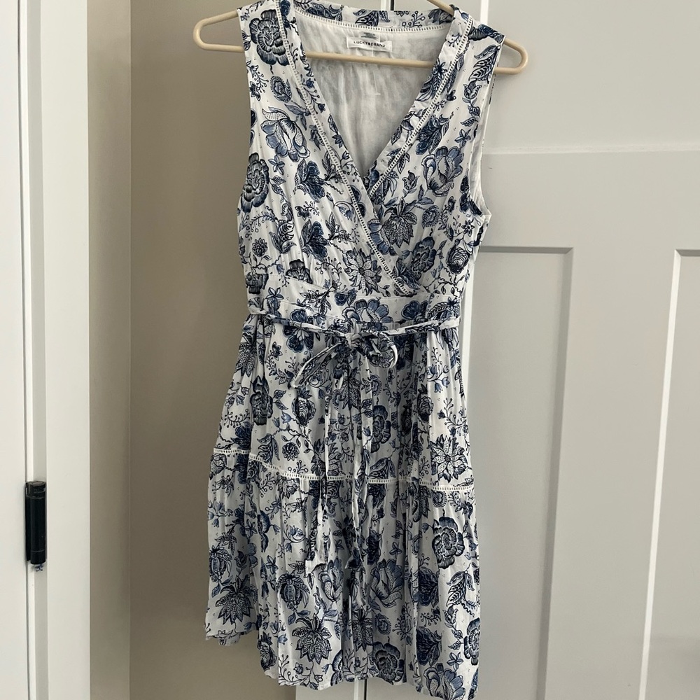 Lucky Brand Blue Floral Mini Dress